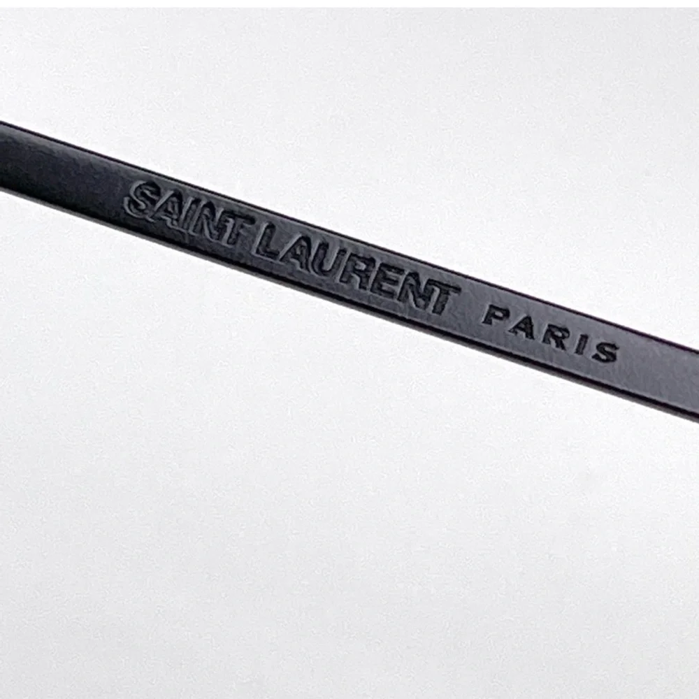 SAINT LAURENT Classic Aviator Sunglasses NEW 60mm Black Polarized